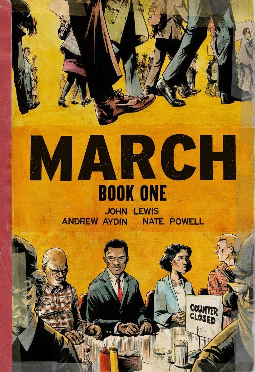 March Book 1 by John Lewis, Andrew Aydin, Nate Powell