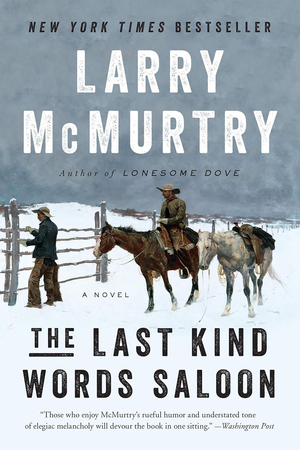 The Last Kinds Words Saloon by Larry McMurtry Large Print edition