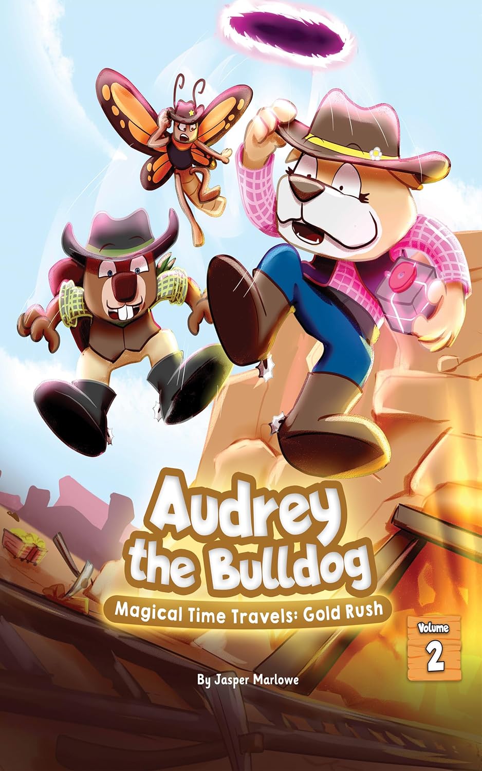 Audrey the Bulldog Magical Time Travels: Gold Rush