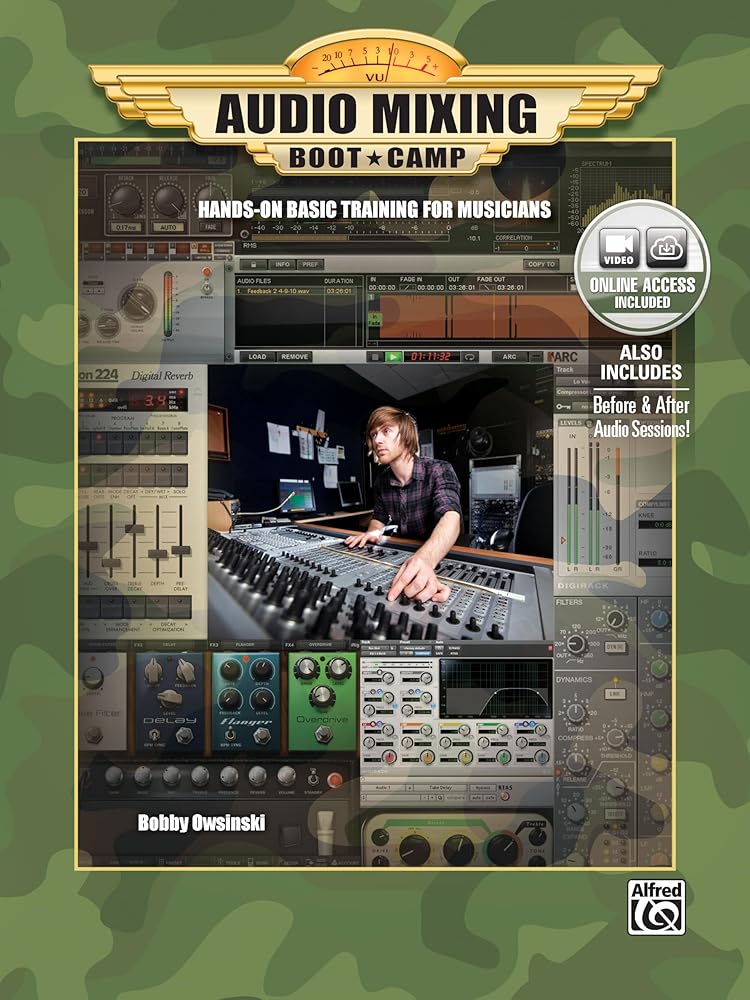 Audio Mixing Boot Camp: Hands-On Basic Training for Musicians, Book & Online Video cover image