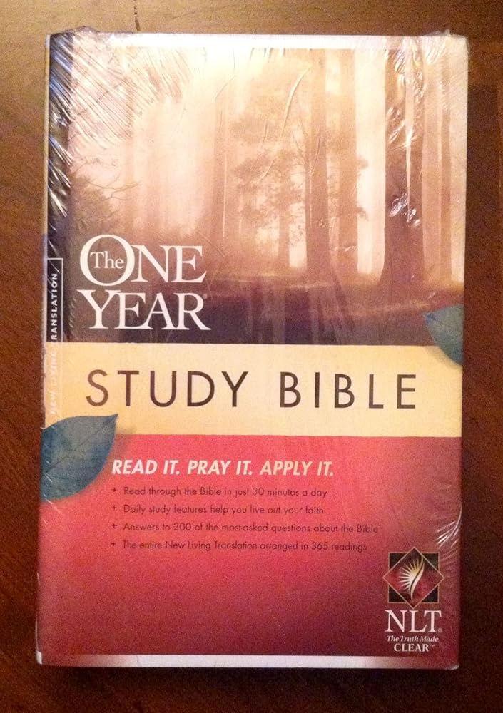 The One Year Study Bible NLT cover image