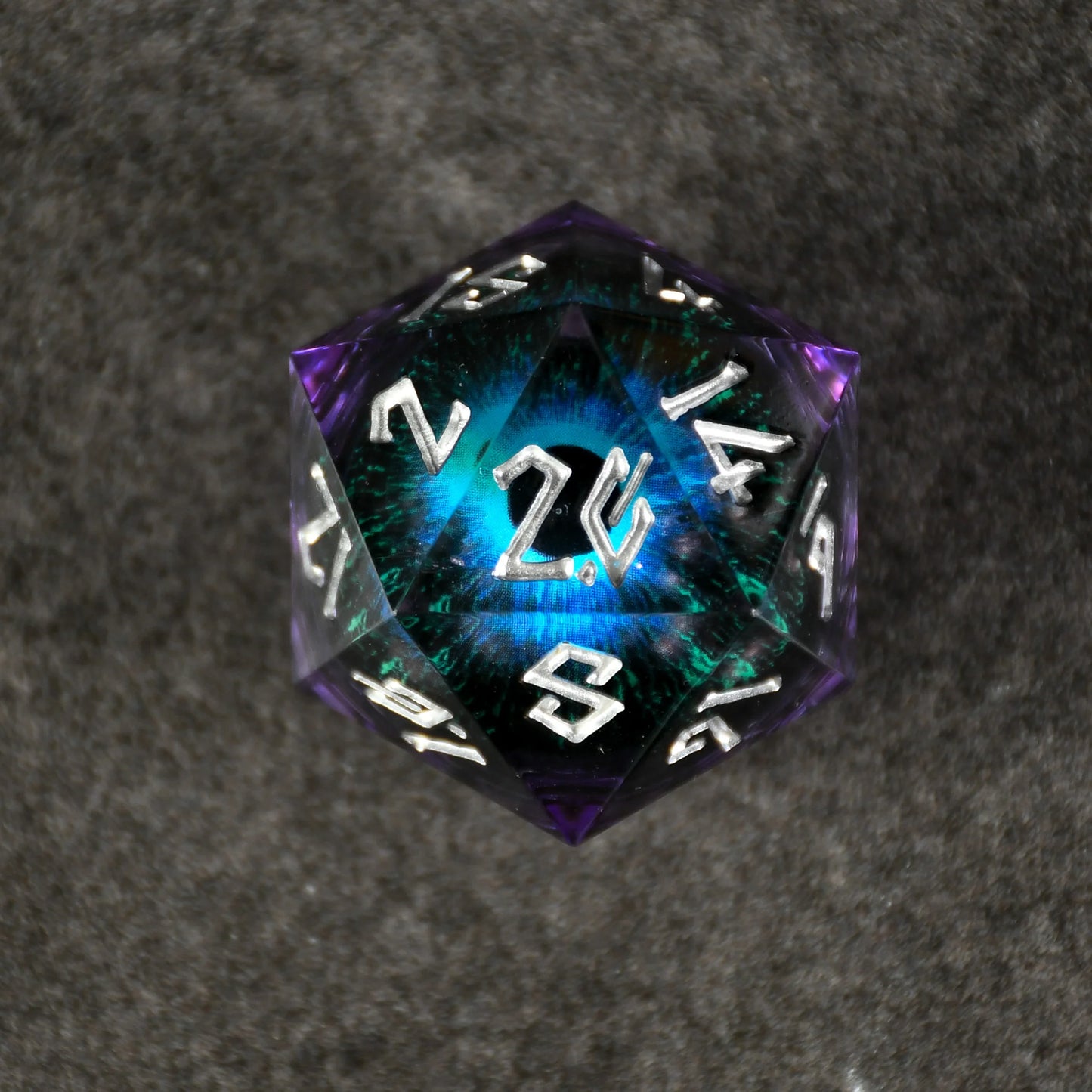 The Omnipotent Liquid Core (Purple/Silver) D20