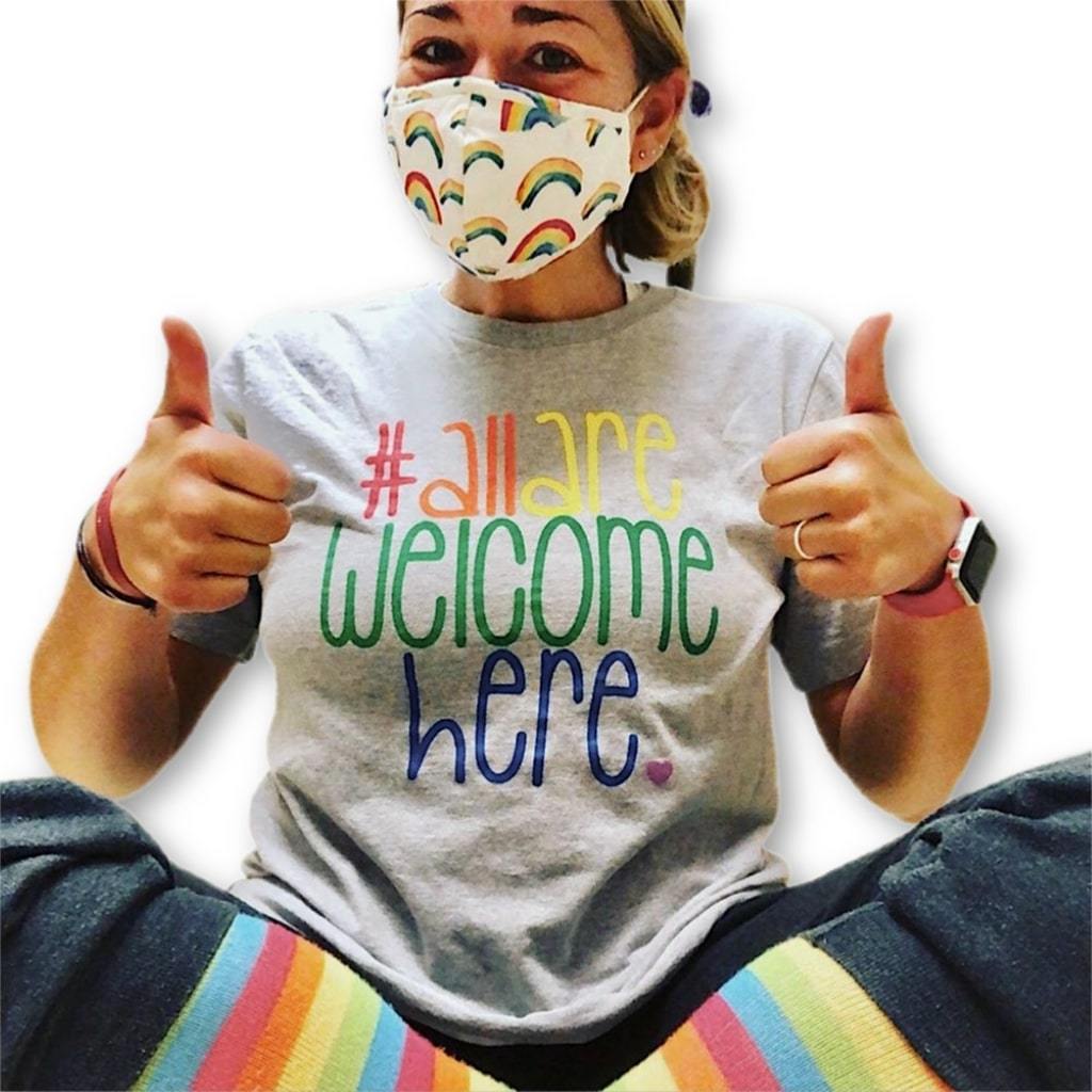All Are Welcome Here Classic Tee