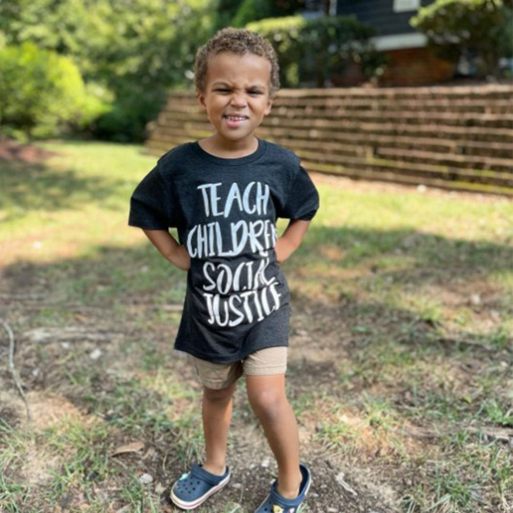 Teach Children Social Justice Kids Tee