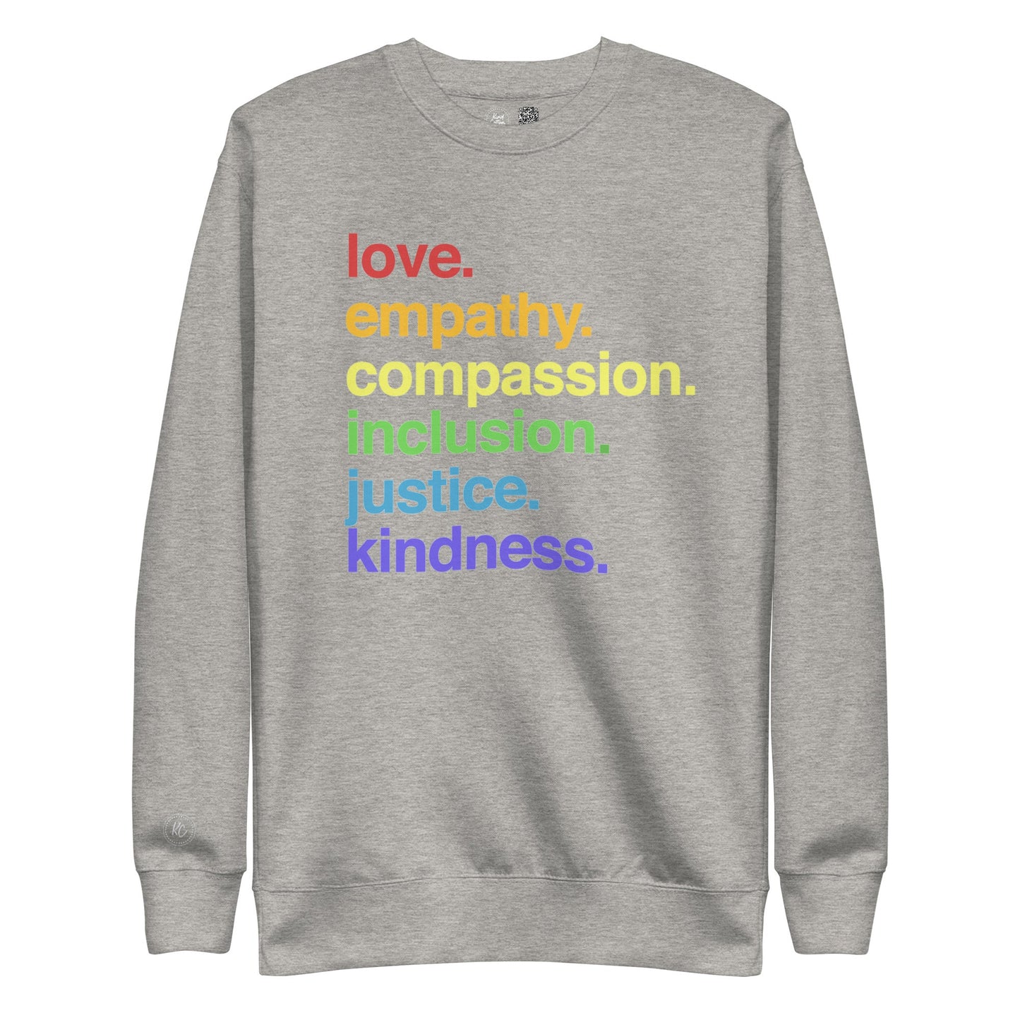 'Kindness Is' Pride Crewneck Sweatshirt