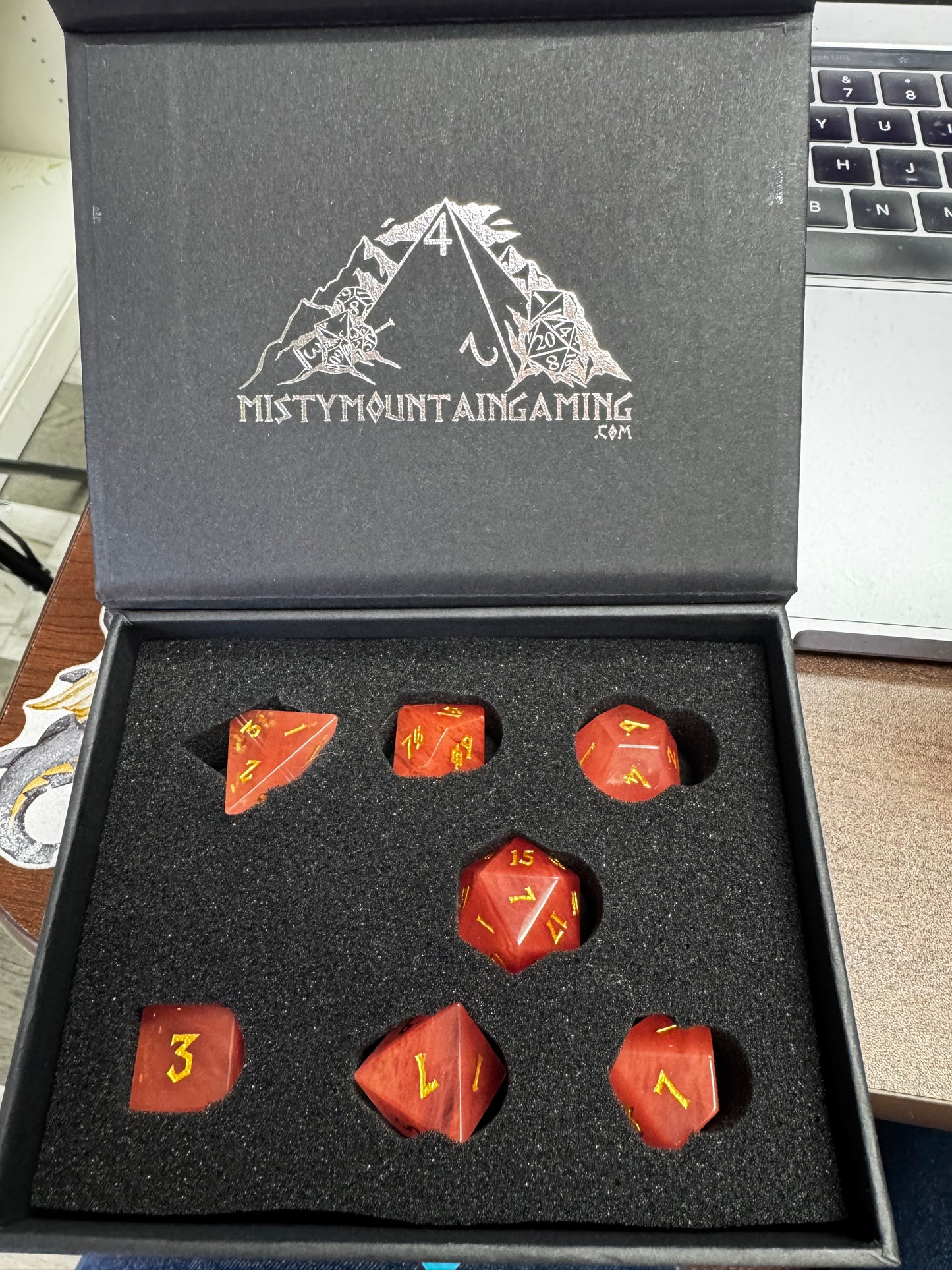Sodalite Dice Set