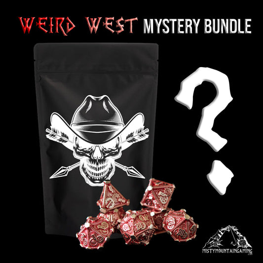 Weird West Hollow Steampunk Wasteland Mystery Dice Bundle