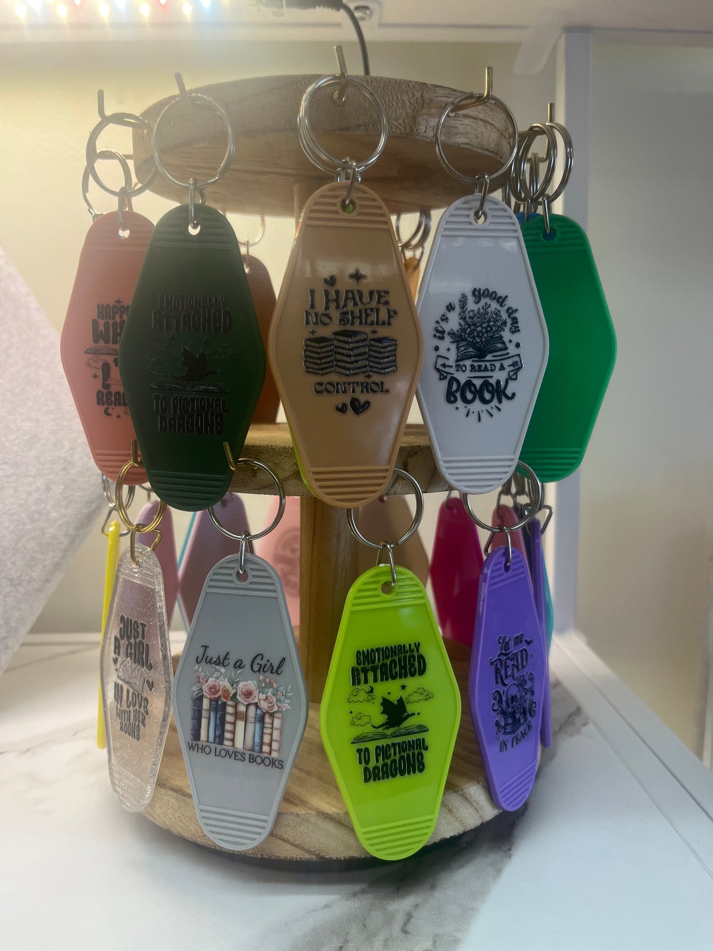 Bookish Keychain by Bits and Bobbles