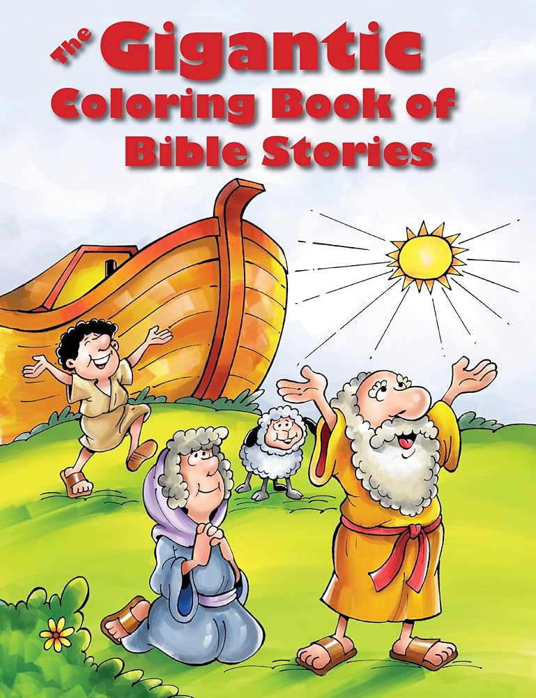 Gigantic Coloring Book Of Bible Stories, The cover image