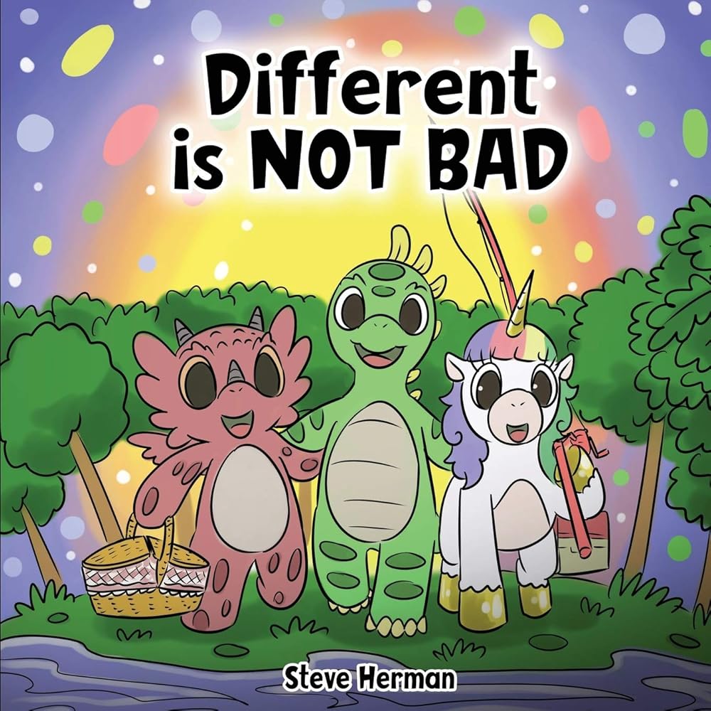 Different is NOT Bad: A Dinosaur’s Story About Unity, Diversity and Friendship. (Dinosaur and Friends) cover image