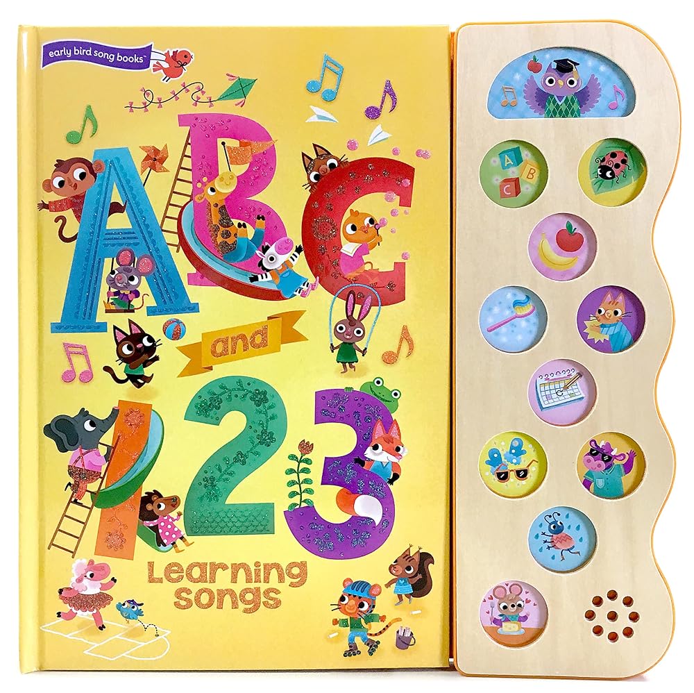 ABC & 123 Learning Songs: Interactive Children's Sound Book (11 Button Sound) cover image