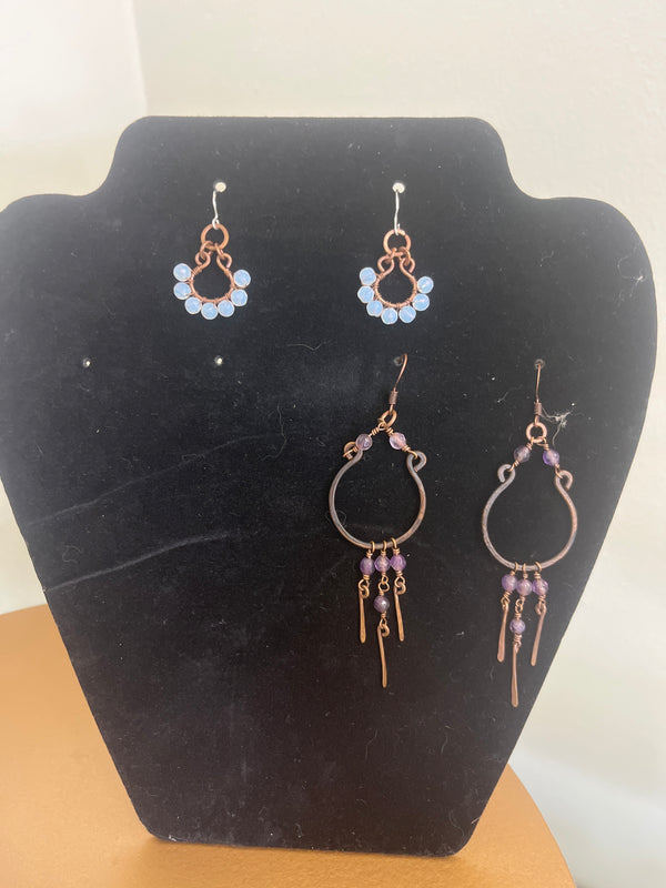 Copper Earrings by Bits and Bobbles