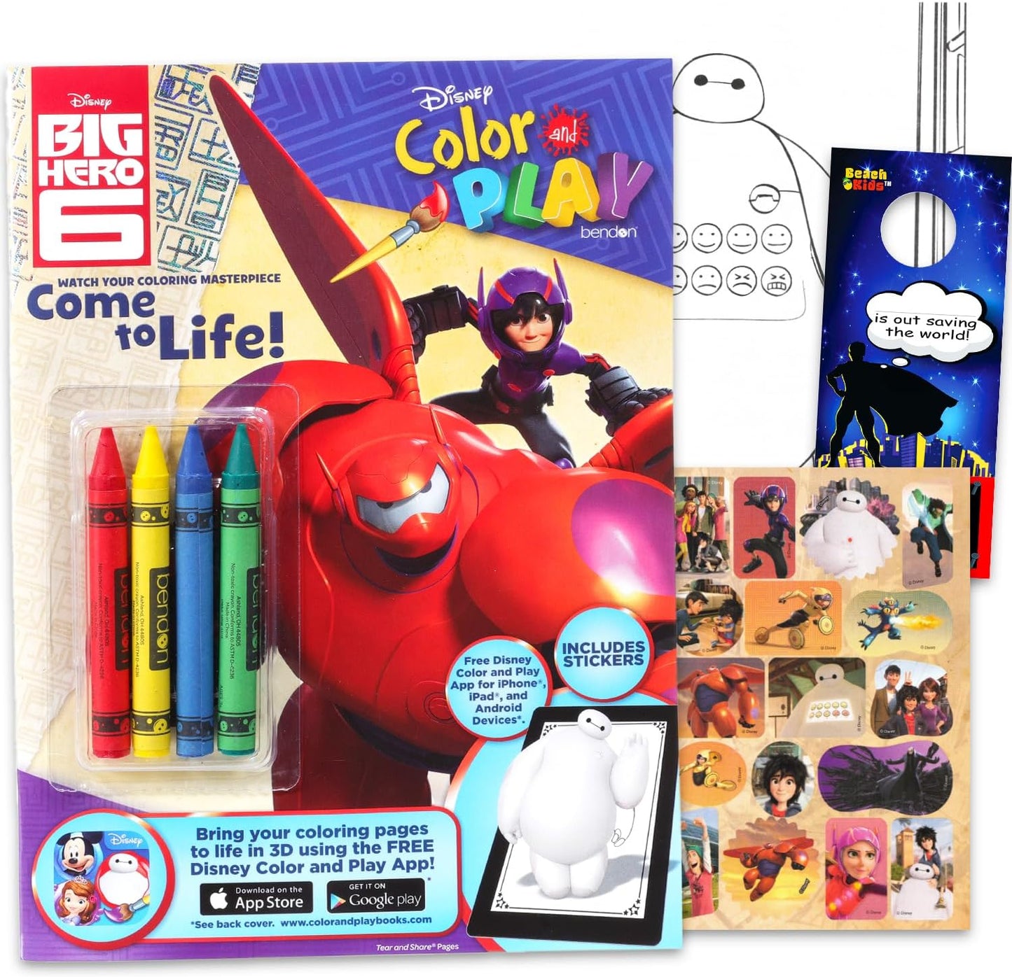 Big Hero 6 Disney Color and Play.