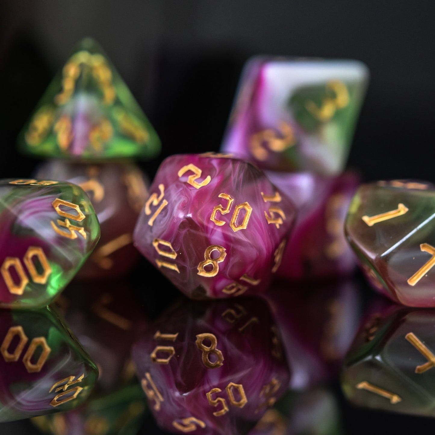 Druid Class Acrylic Dice Set