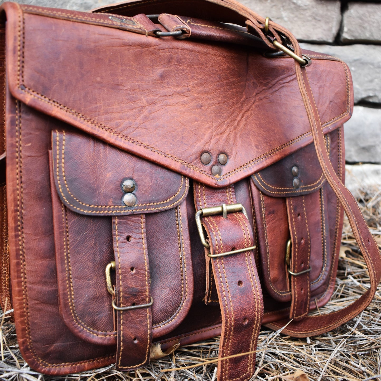 The Traveler Leather Satchel