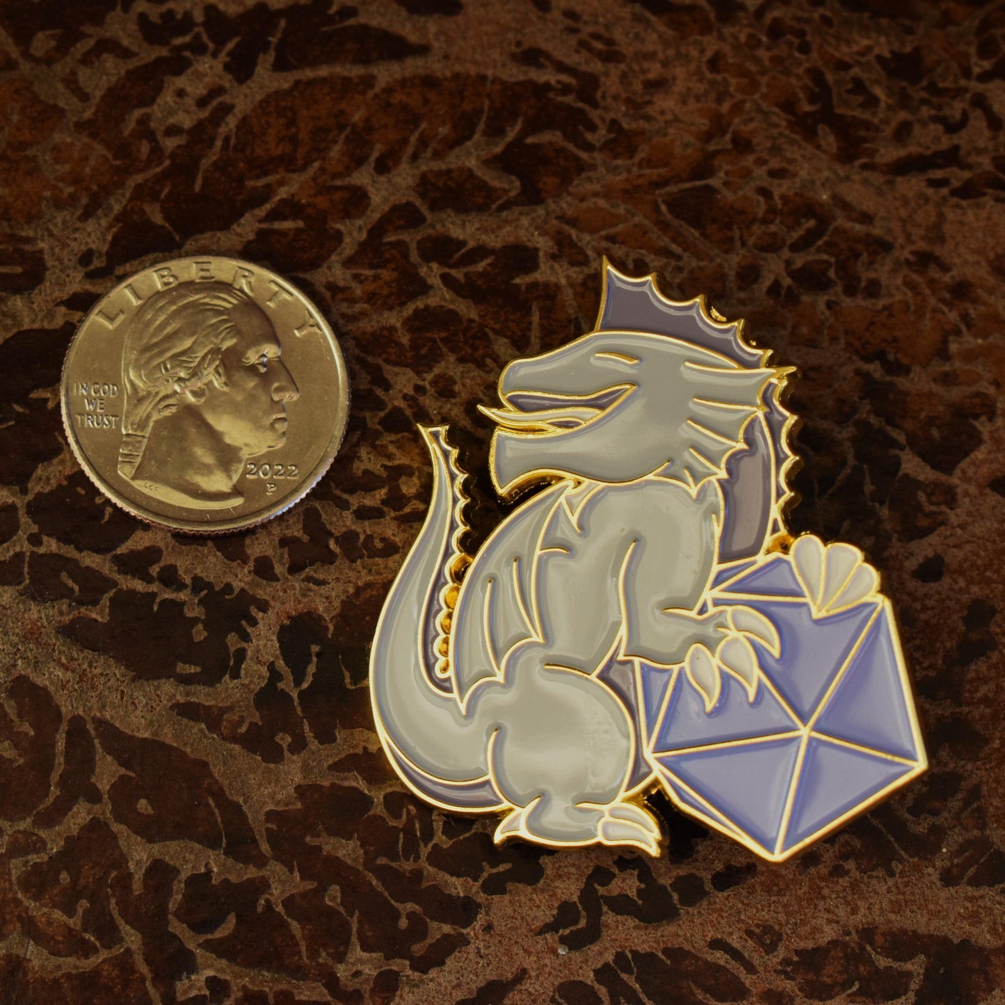 Silver Dragon Pin