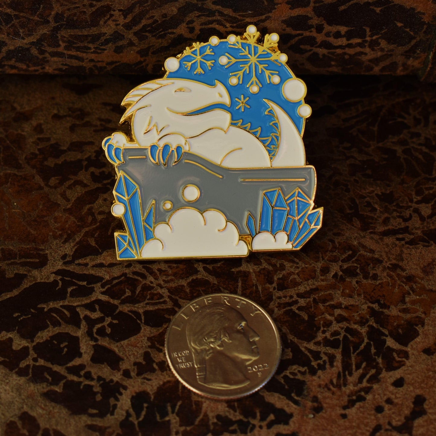 White Dragon Pin