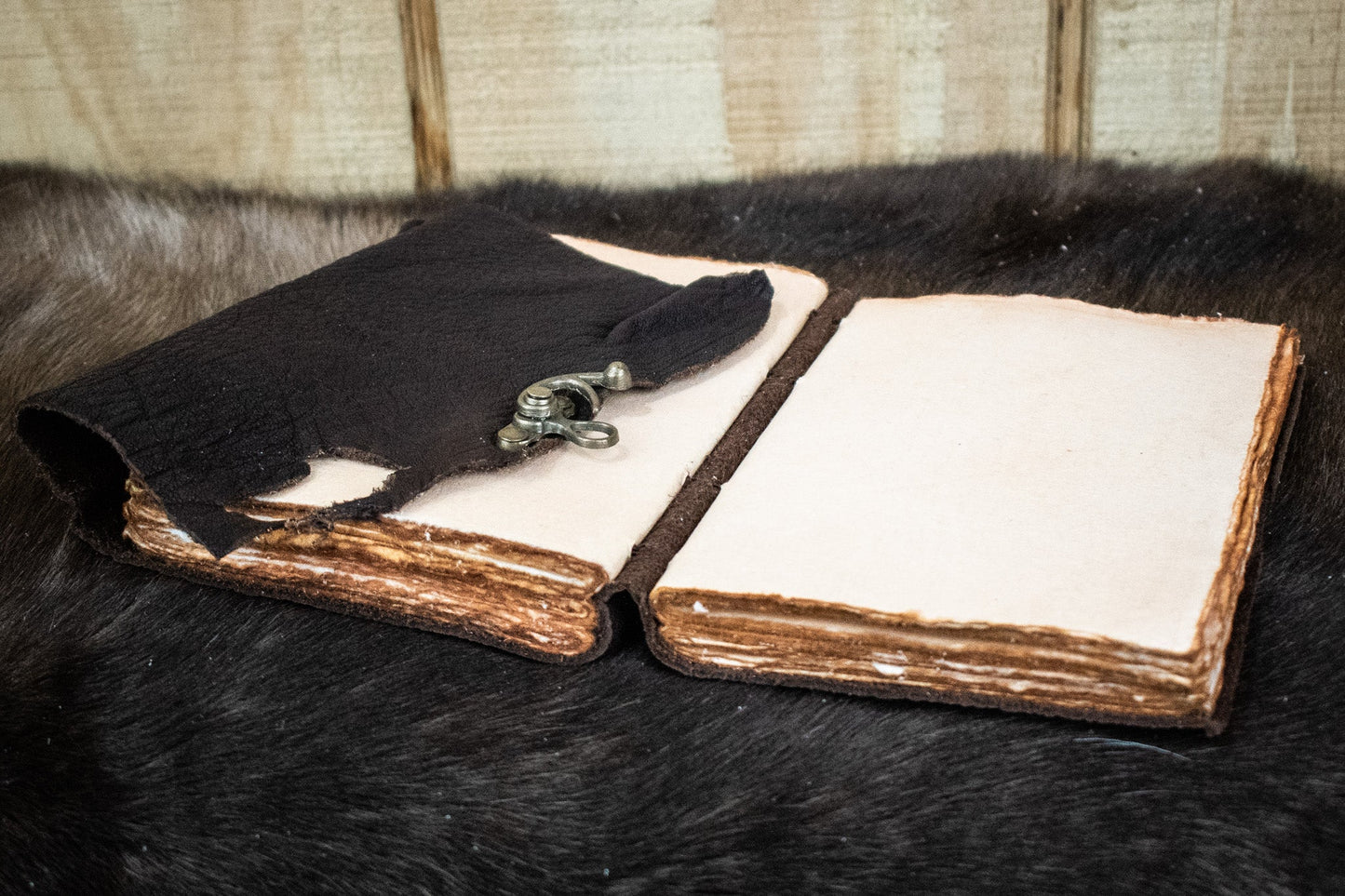 Natural Edge Buffalo Leather Journal