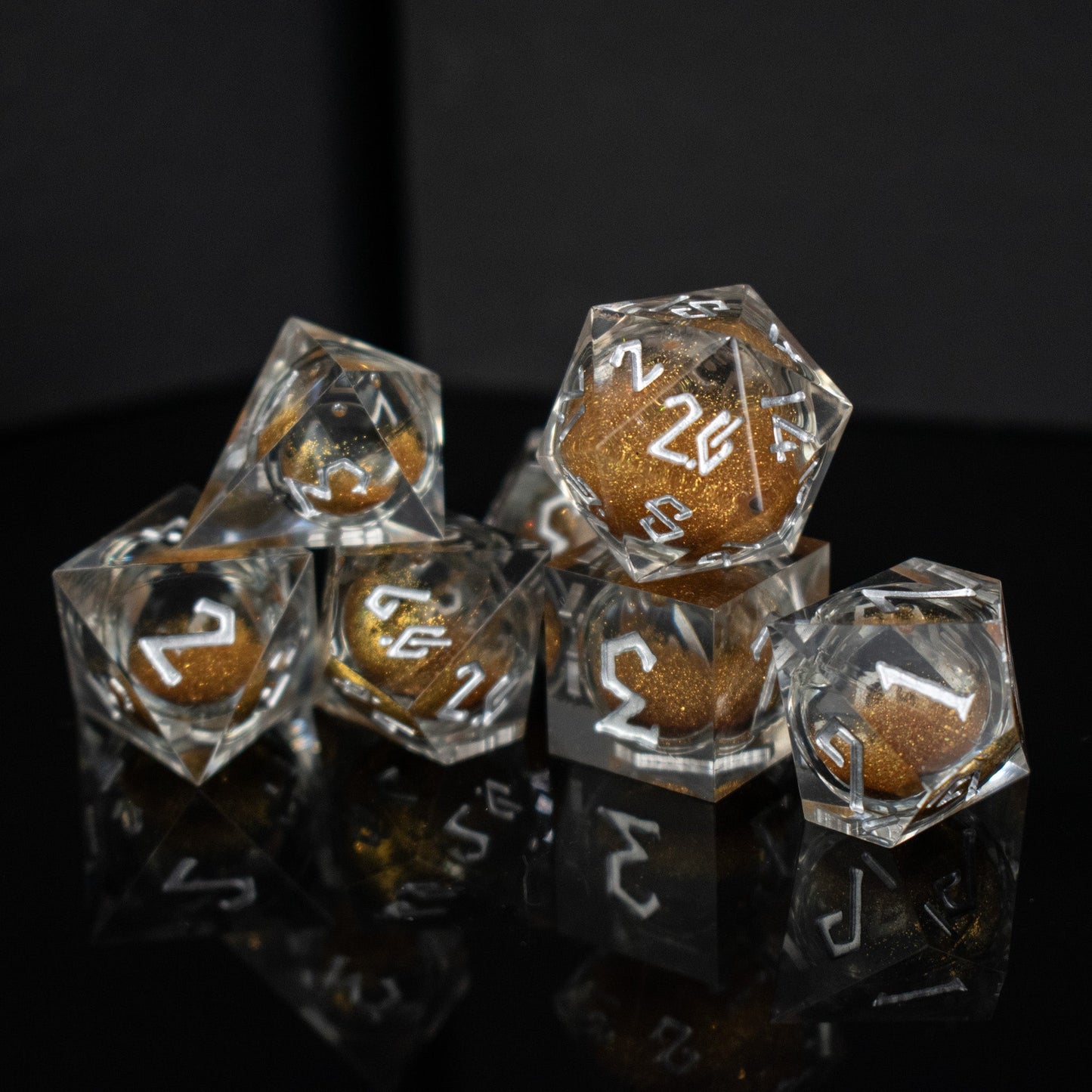 Hidden Treasures Liquid Core Dice Set