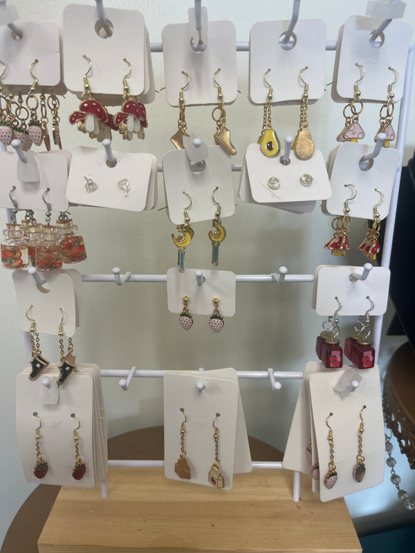 Enamel Earrings by Bits and Bobbles