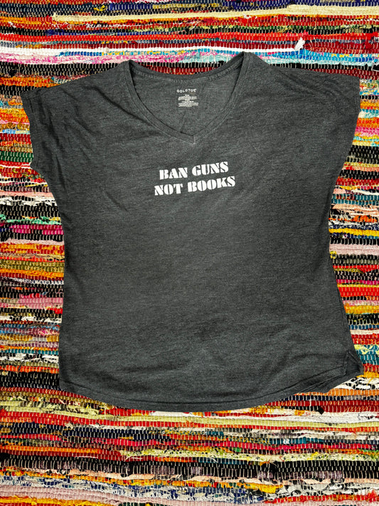 Ban Guns Not Books T-shirt by The Spine Bookshop