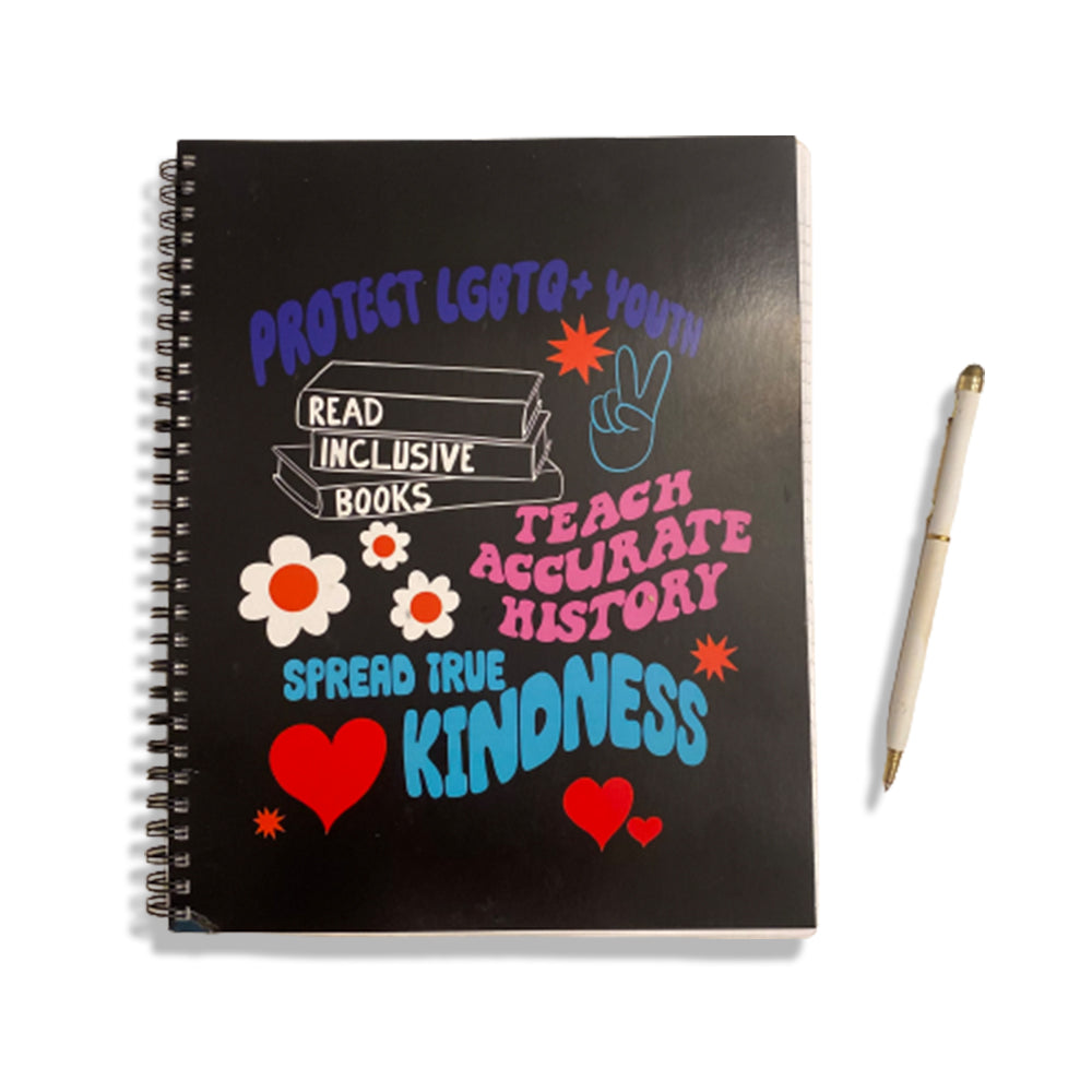 Protect, Read, Teach, Spread Spiral Notebook