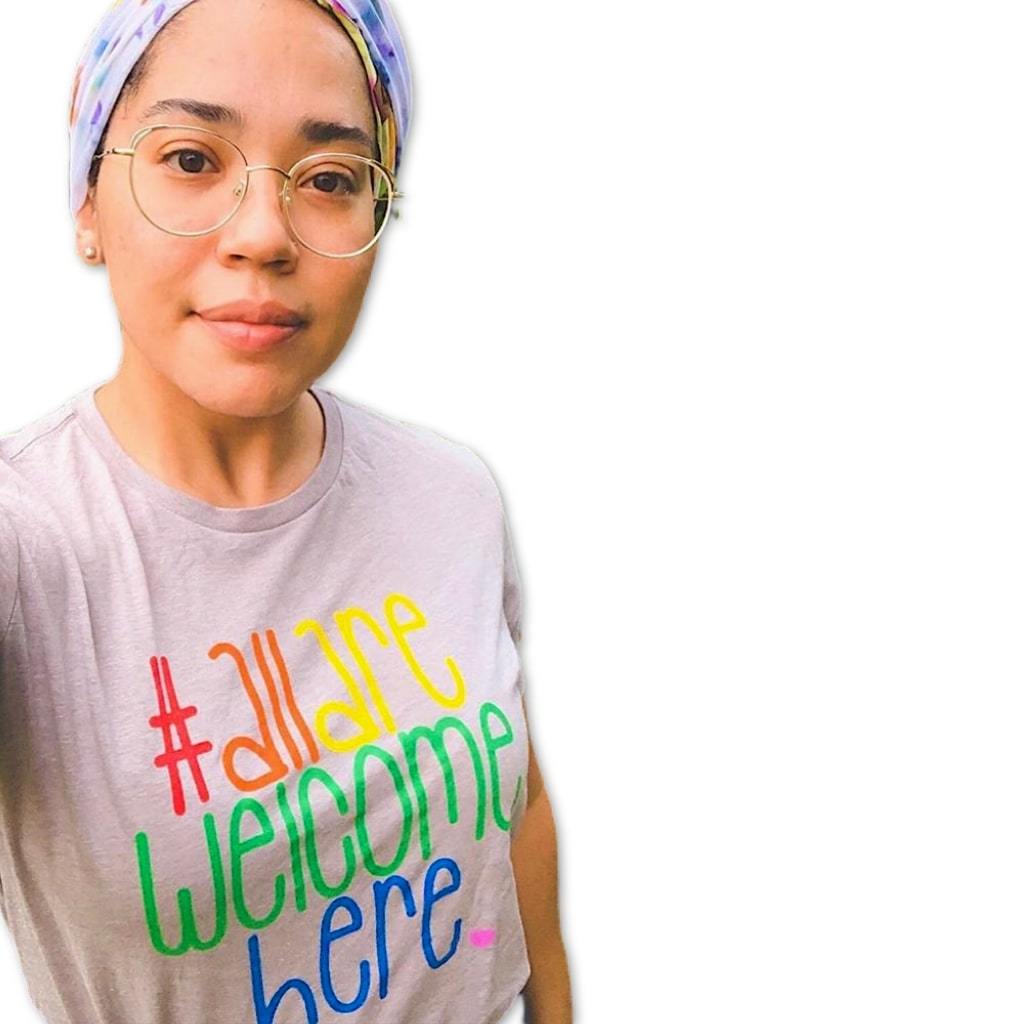 All Are Welcome Here Classic Tee