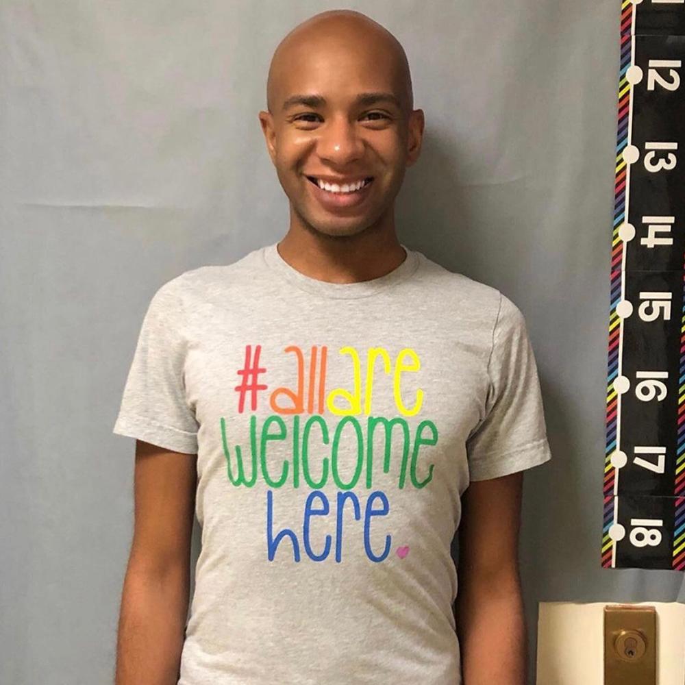 All Are Welcome Here Classic Tee
